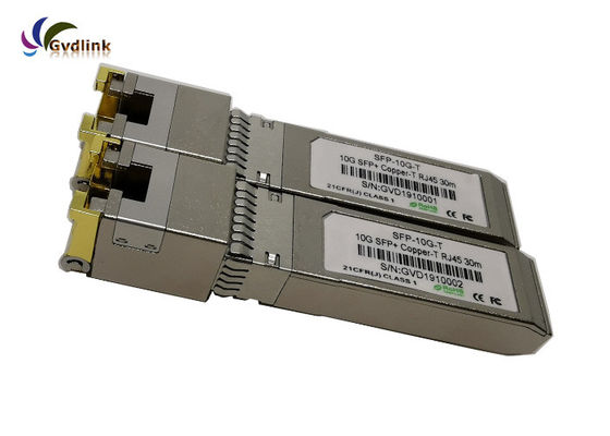 ricetrasmettitore del rame 10GBASE-T SFP+ RJ45 di 30m