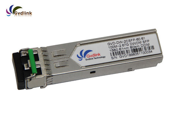 ricetrasmettitore della fibra di 1.25G 1560.61nm SFP+