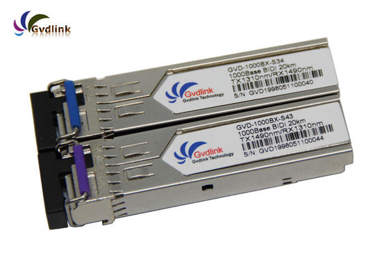 Ricetrasmettitore compatibile di GLC-BX-D 20KM 1.25G SFP BIDI