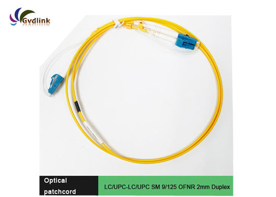Cavo duplex della toppa della fibra di LC/UPC-LC/UPC 9/125um 2cm MP